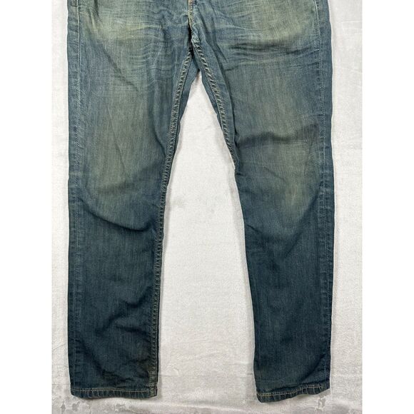 Levis Strauss 511 Men's Slim Straight Blue Distressed Jeans (32x30) - Picture 3 of 10